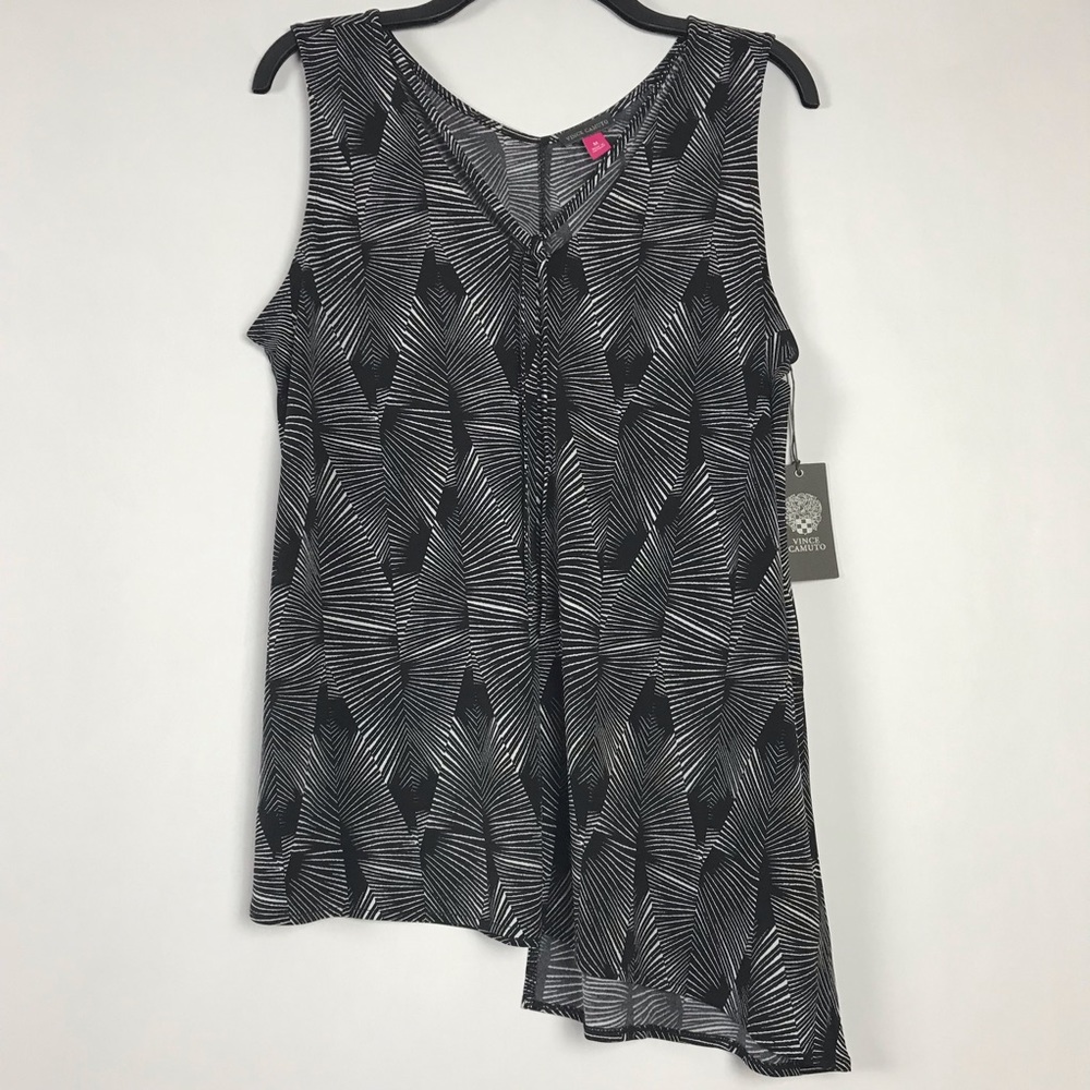 Vince Camuto Asymmetrical Sleeveless Tank Top